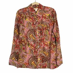 Sundance Multicolor Paisley Button Down Shirt